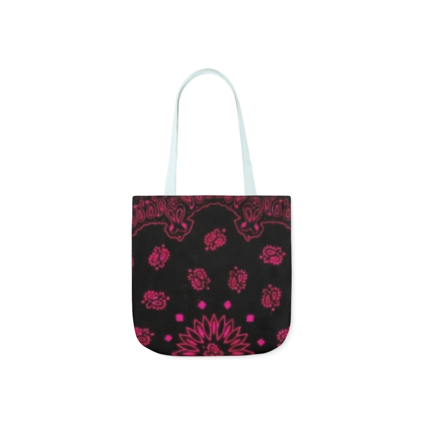 Woman’s Bandana Canvas Tote Bag, Canvas Tote Bag, 5-Color Straps