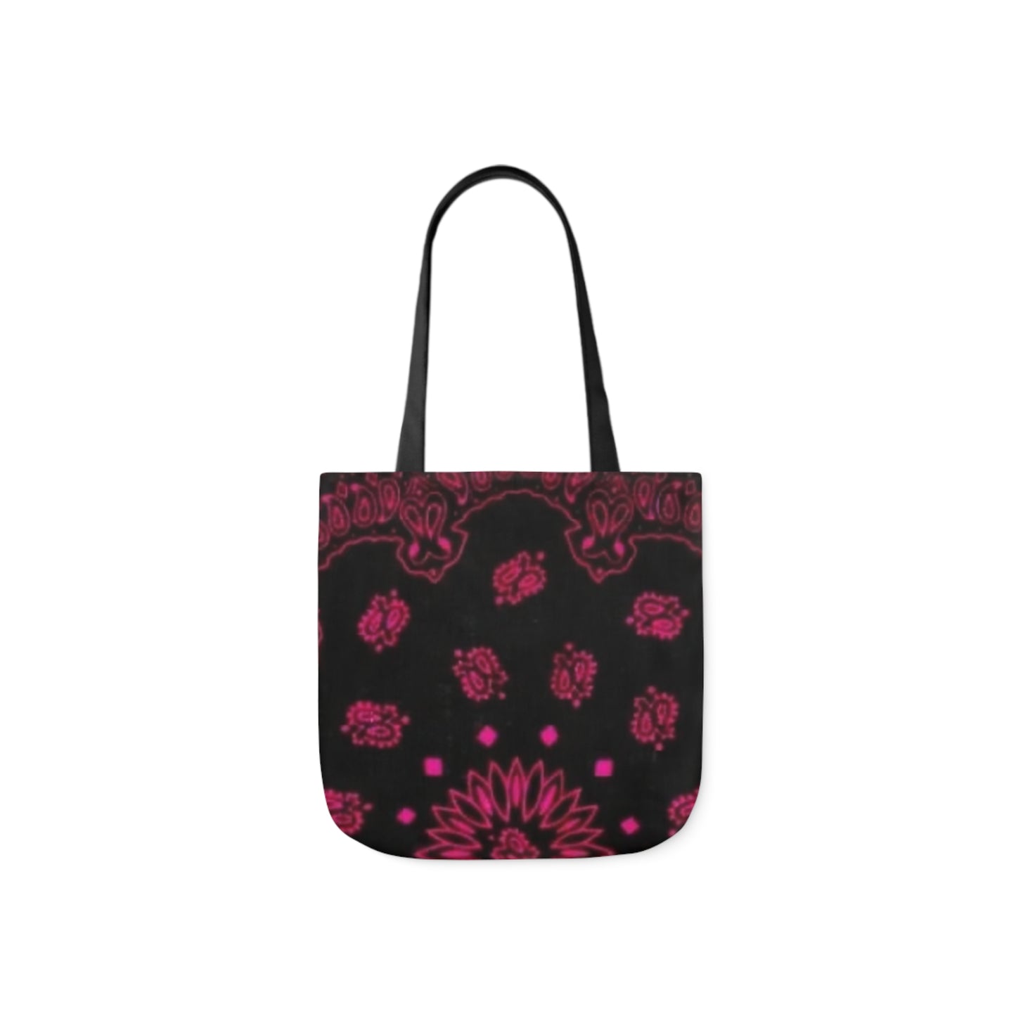 Woman’s Bandana Canvas Tote Bag, Canvas Tote Bag, 5-Color Straps