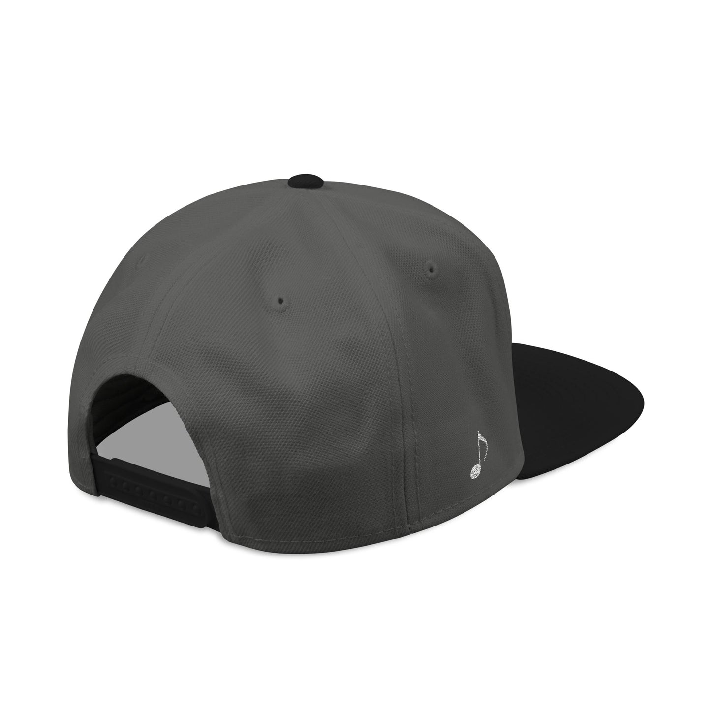 Bass Clef Snapback Hat — Embroidered Music Note Cap for Musicians & Music Lovers