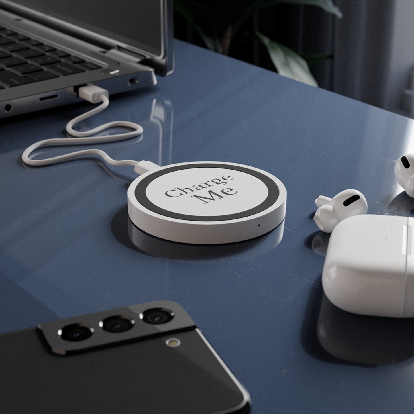 Customizable Wireless Charging Pad - Enter Text Design