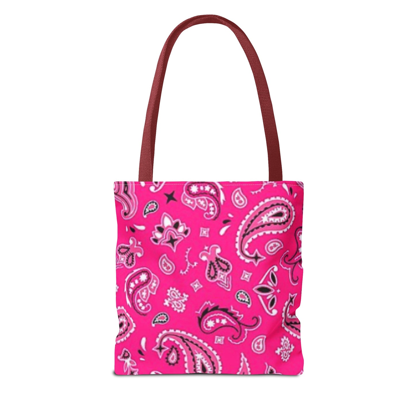 Bandanna Tote bag, Pink Bandanna Tote Bag, Tote Bag (AOP)