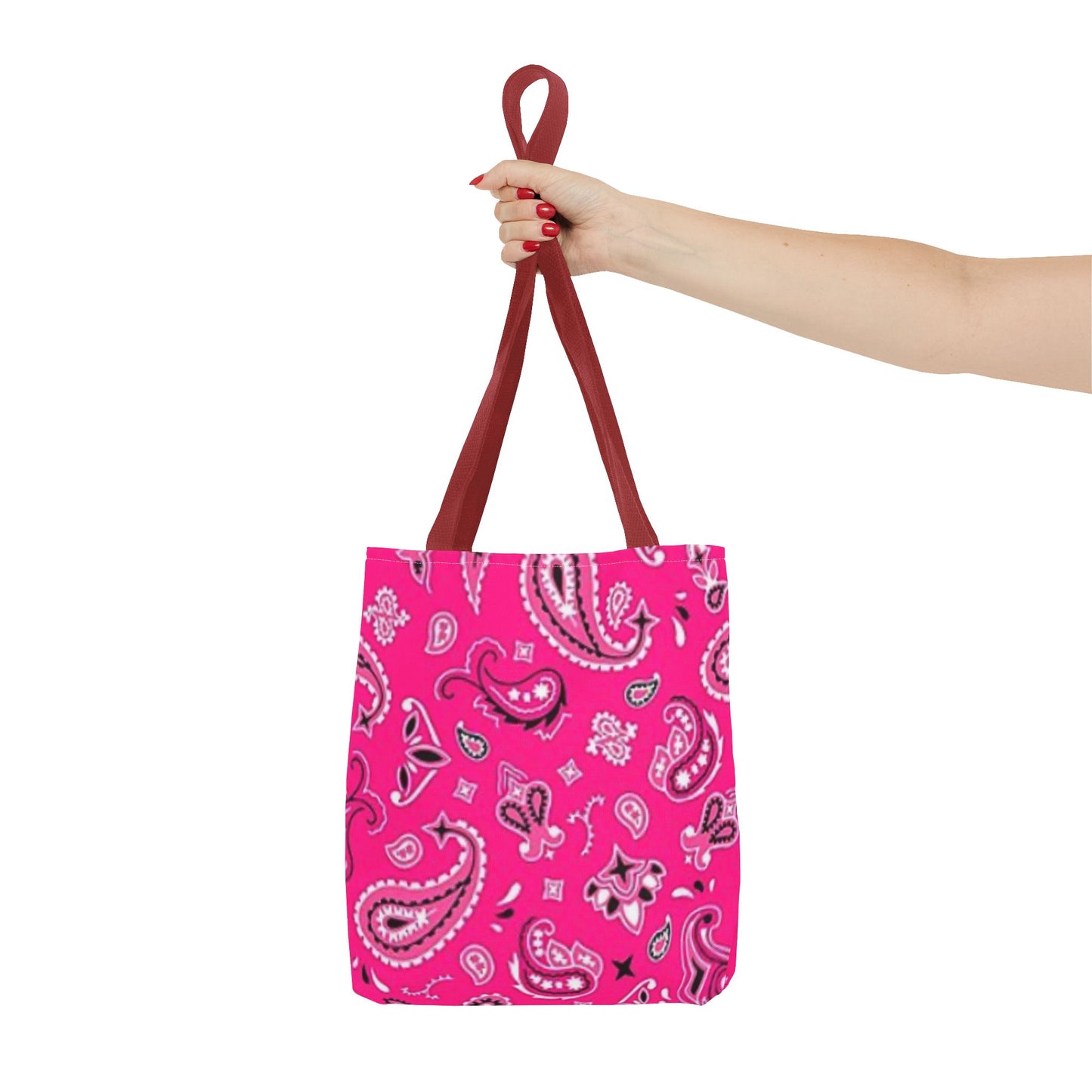 Pink Bandanna Tote Bag, Bandanna Tote Bag (AOP)