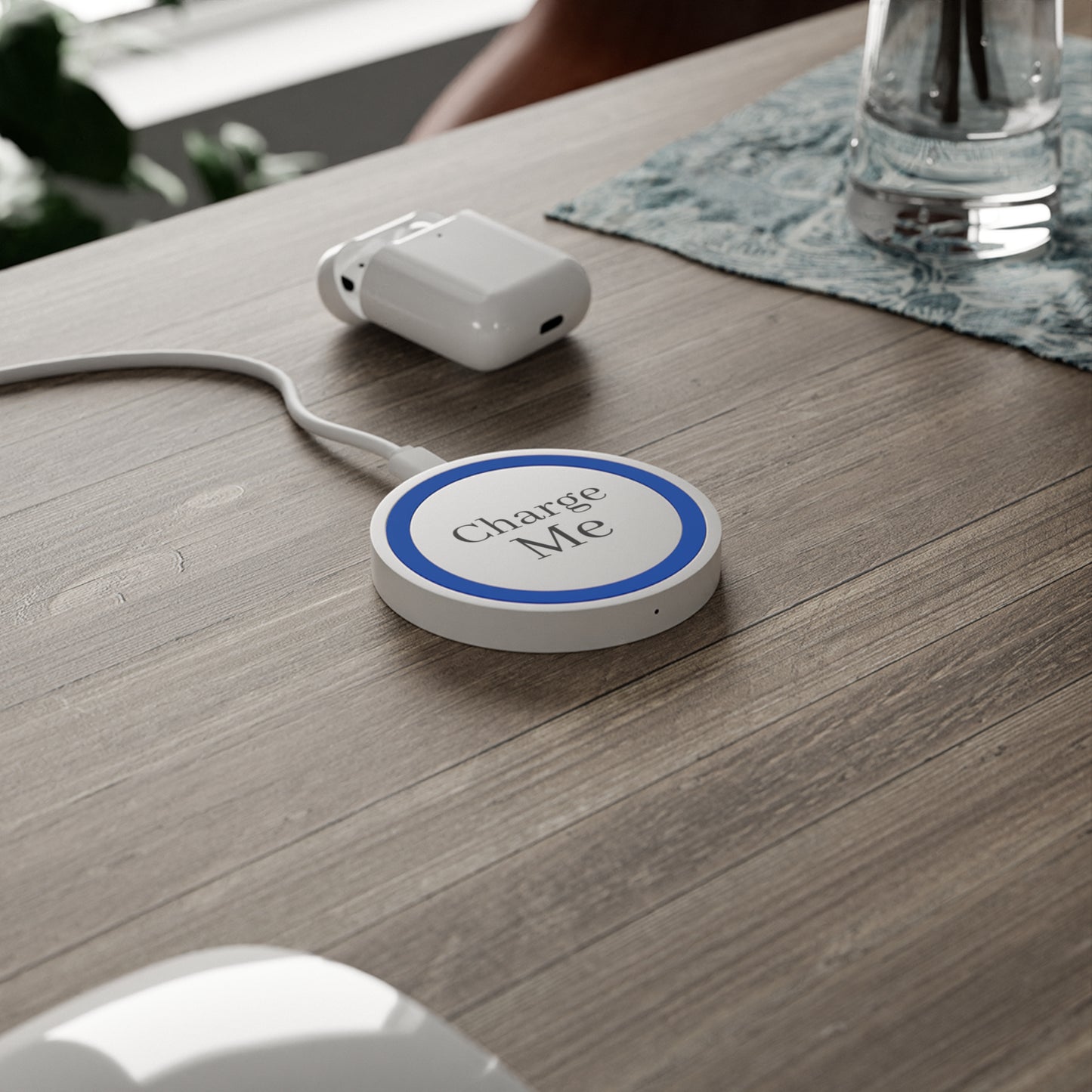 Customizable Wireless Charging Pad - Enter Text Design