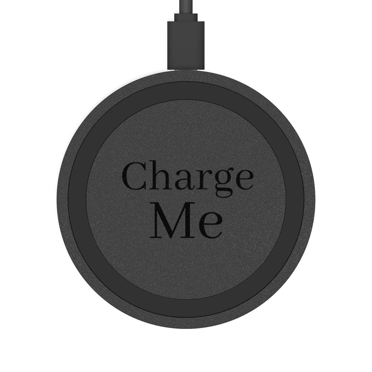 Customizable Wireless Charging Pad - Enter Text Design