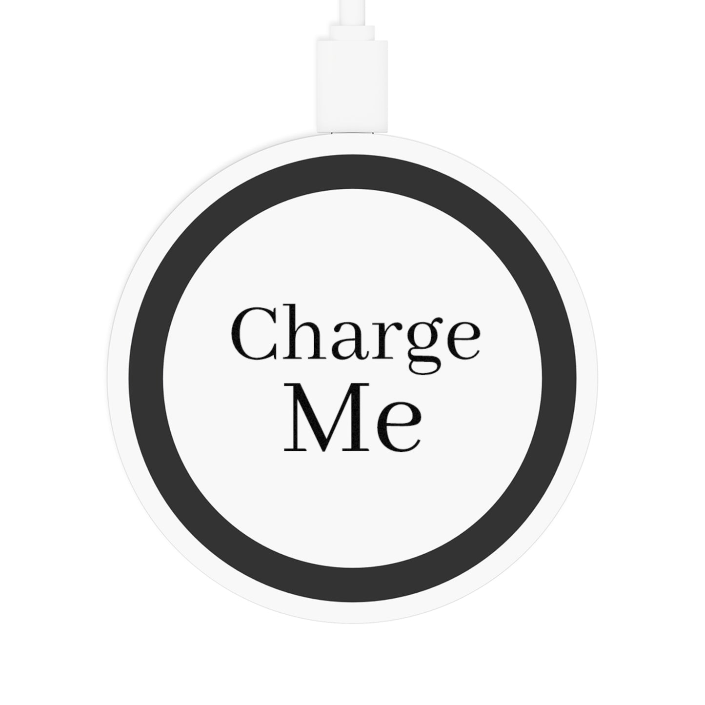 Customizable Wireless Charging Pad - Enter Text Design