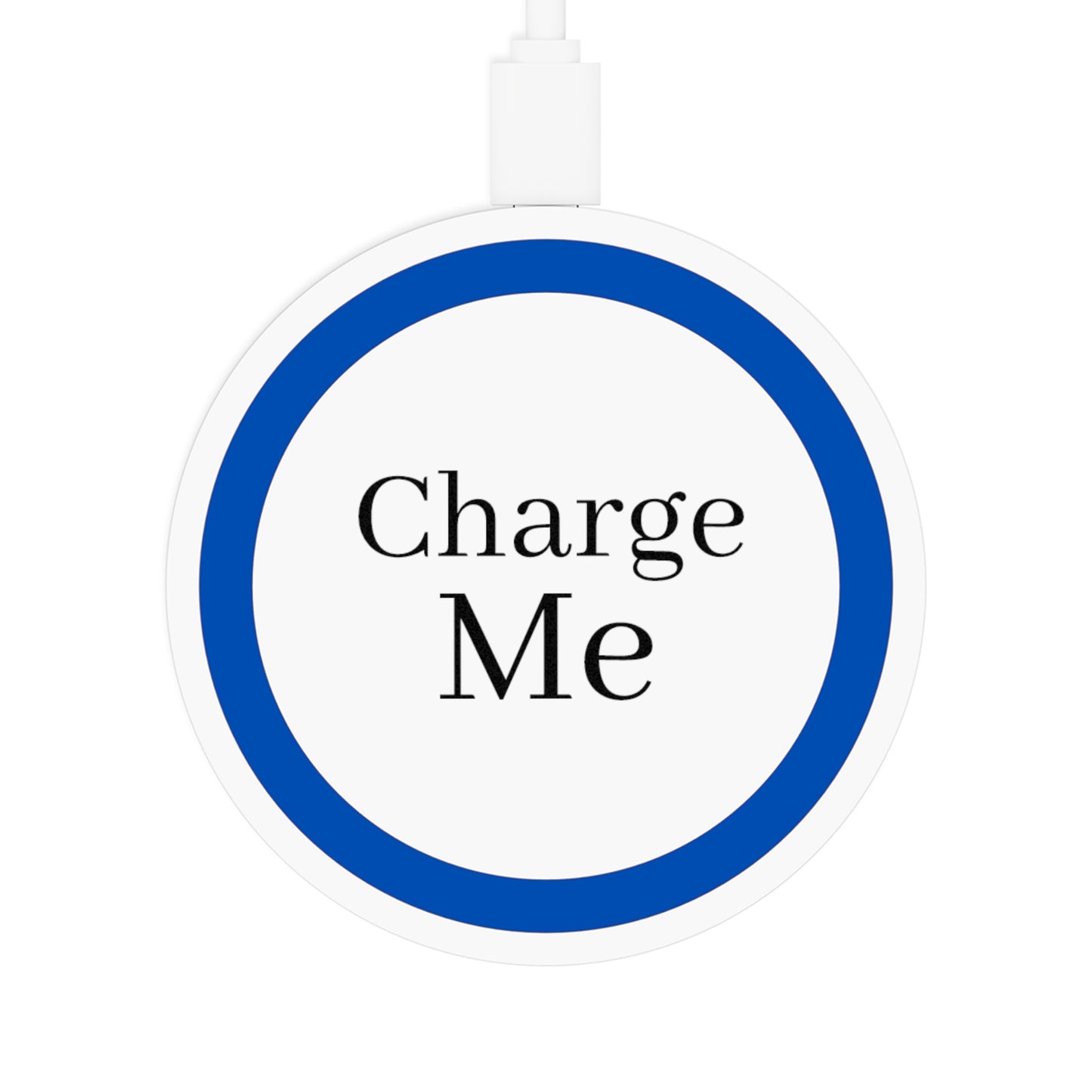 Customizable Wireless Charging Pad - Enter Text Design