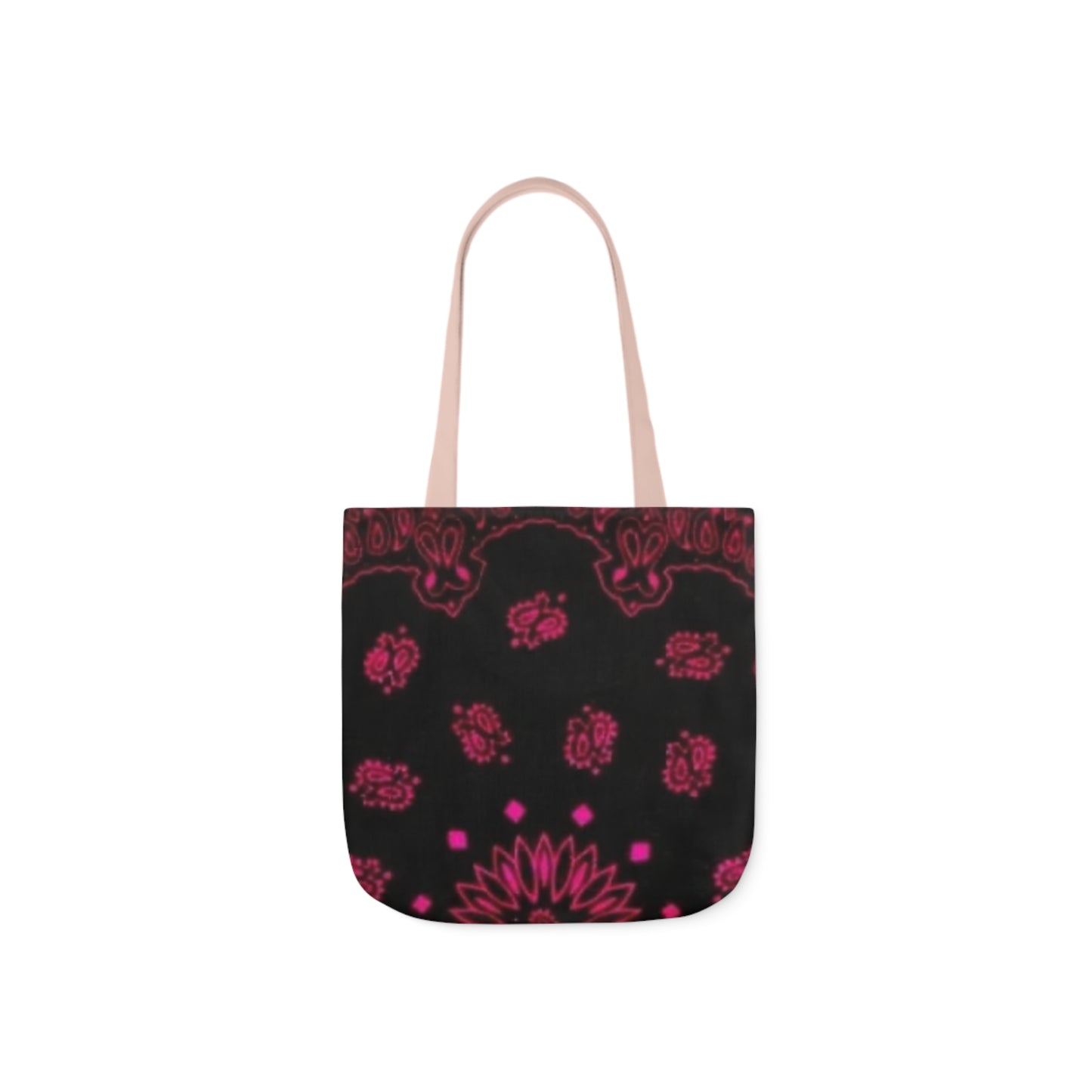 Woman’s Bandana Canvas Tote Bag, Canvas Tote Bag, 5-Color Straps