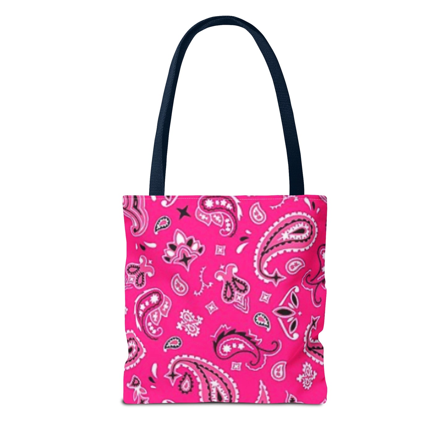 Bandanna Tote bag, Pink Bandanna Tote Bag, Tote Bag (AOP)