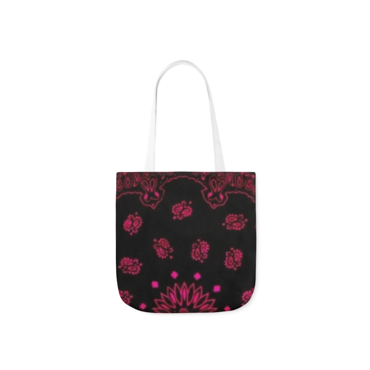 Woman’s Bandana Canvas Tote Bag, Canvas Tote Bag, 5-Color Straps