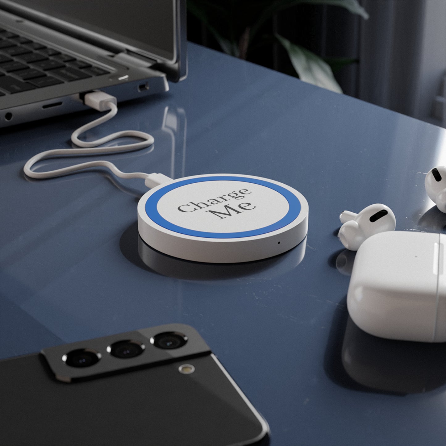 Customizable Wireless Charging Pad - Enter Text Design