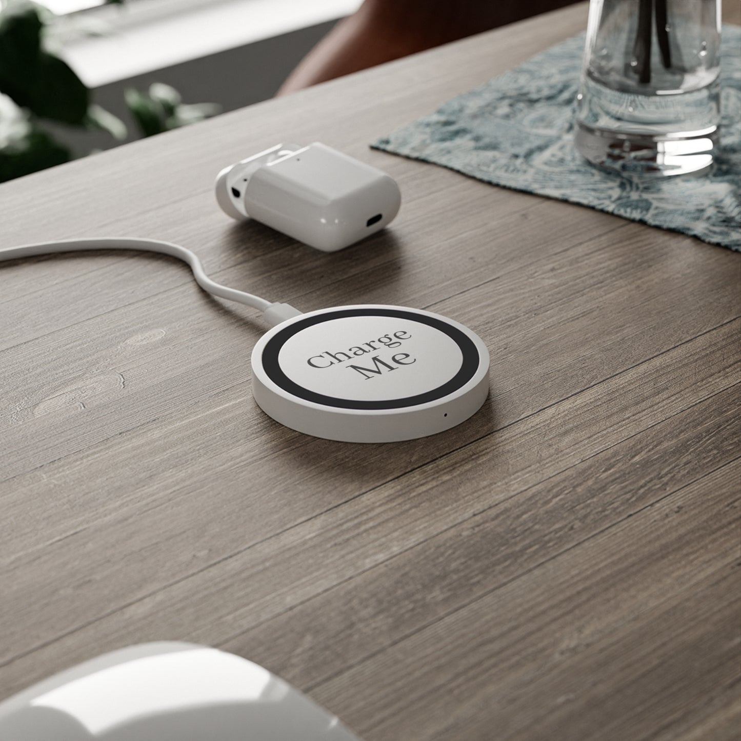 Customizable Wireless Charging Pad - Enter Text Design