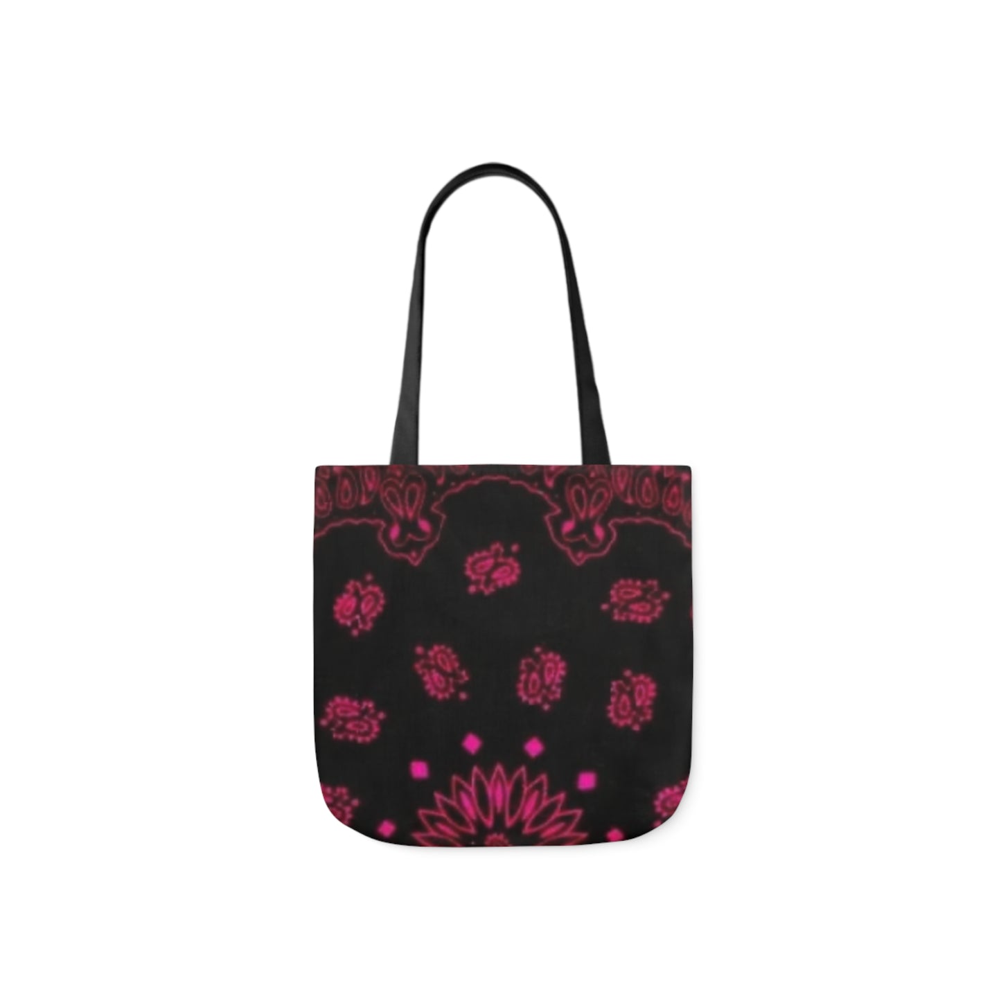 Woman’s Bandana Canvas Tote Bag, Canvas Tote Bag, 5-Color Straps