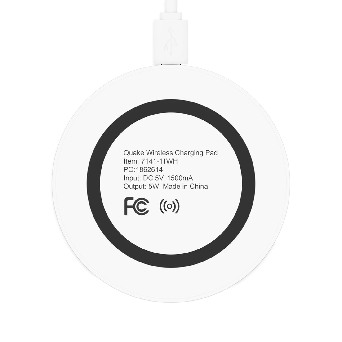 Customizable Wireless Charging Pad - Enter Text Design