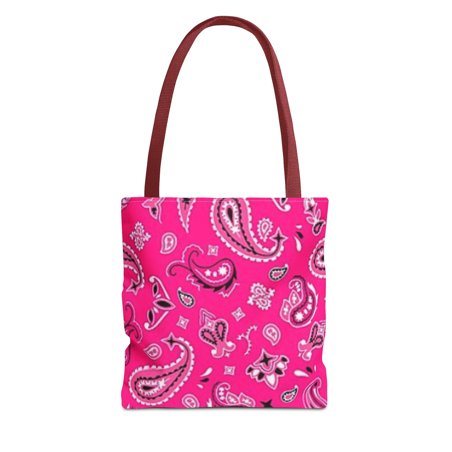 Bandanna Tote bag, Pink Bandanna Tote Bag, Tote Bag (AOP)