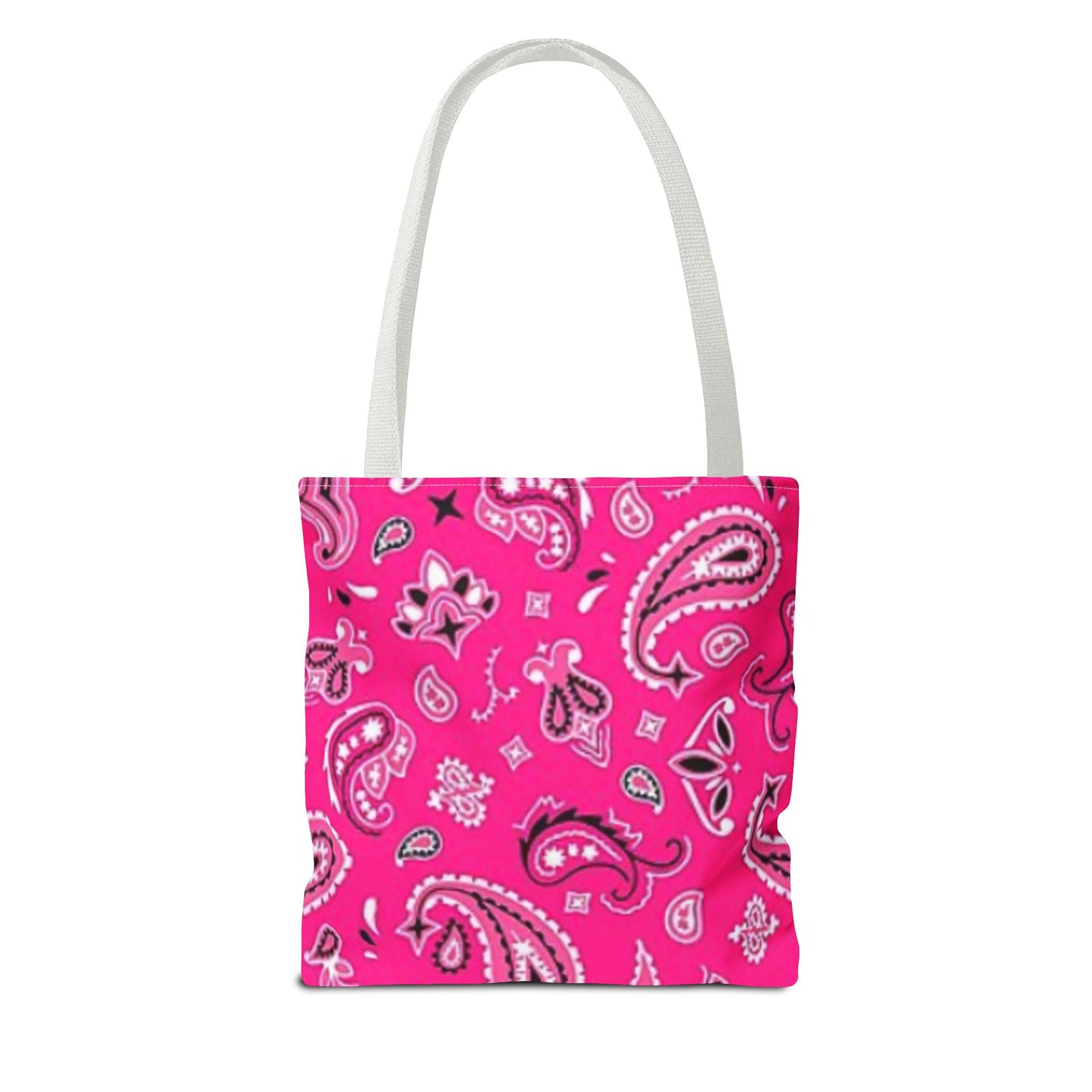 Pink Bandanna Tote Bag, Bandanna Tote Bag (AOP)