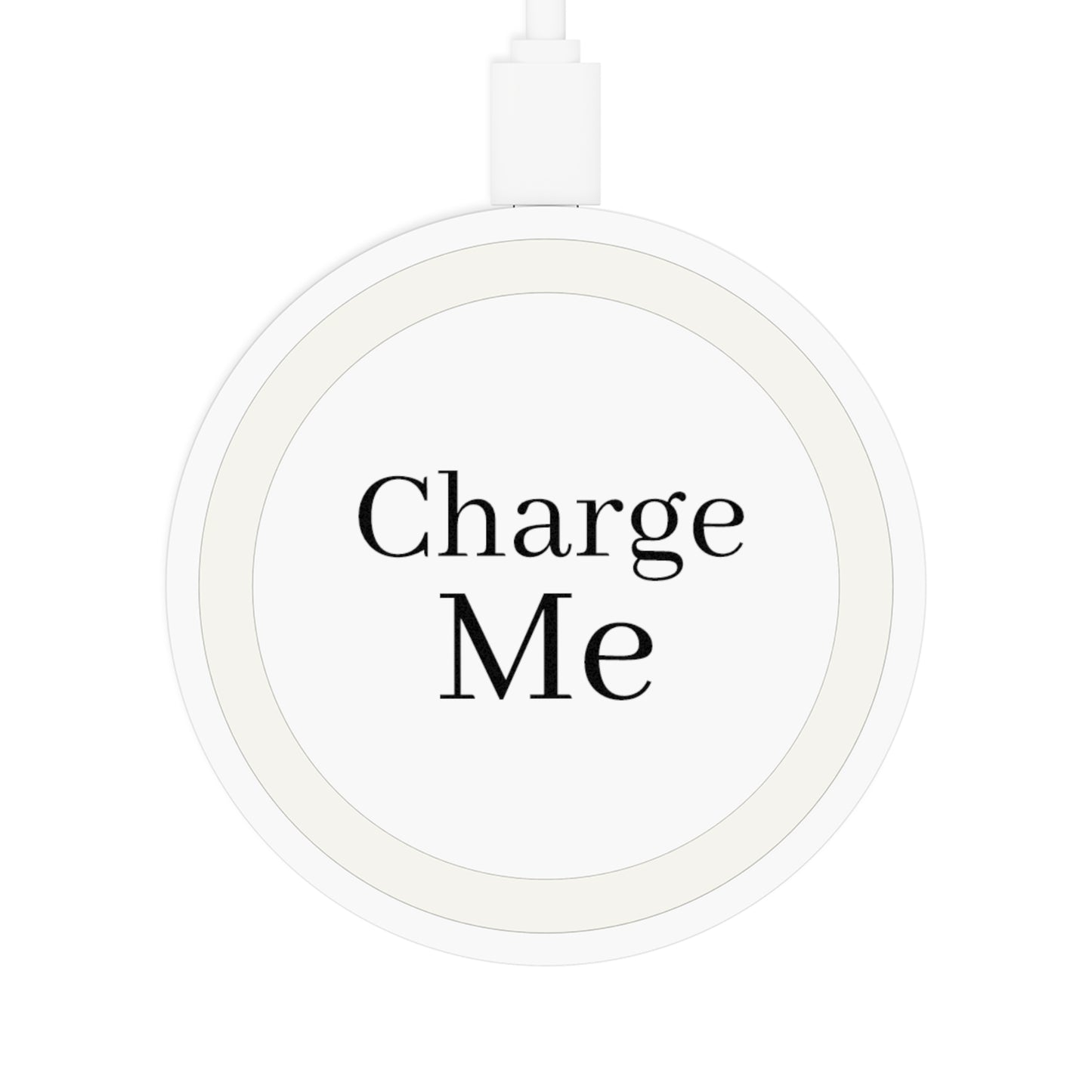 Customizable Wireless Charging Pad - Enter Text Design